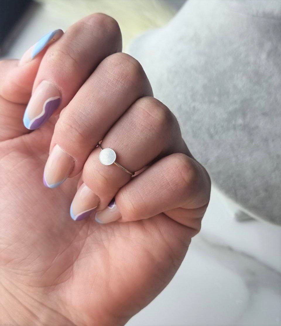 Anel de Prata Bolinha