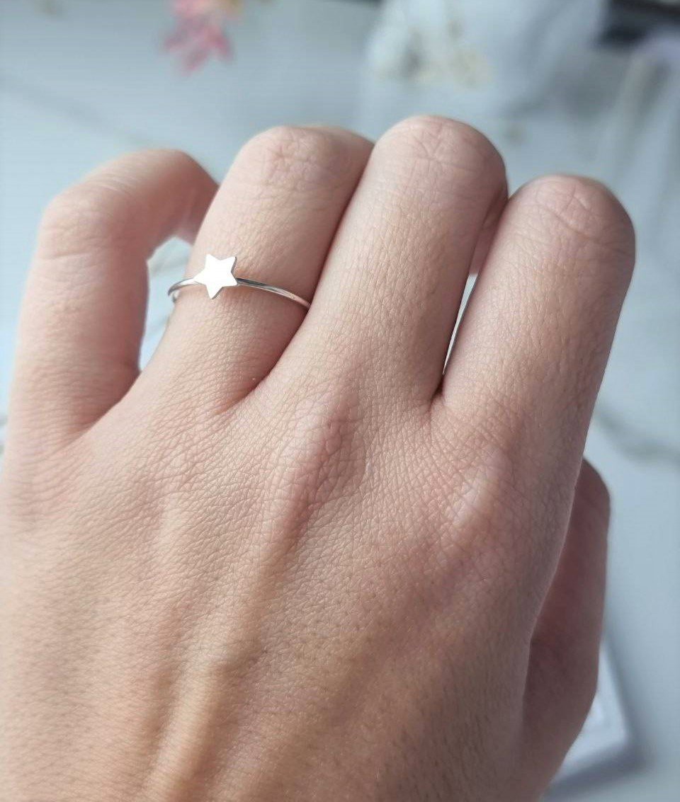 Anel de Prata Estrela