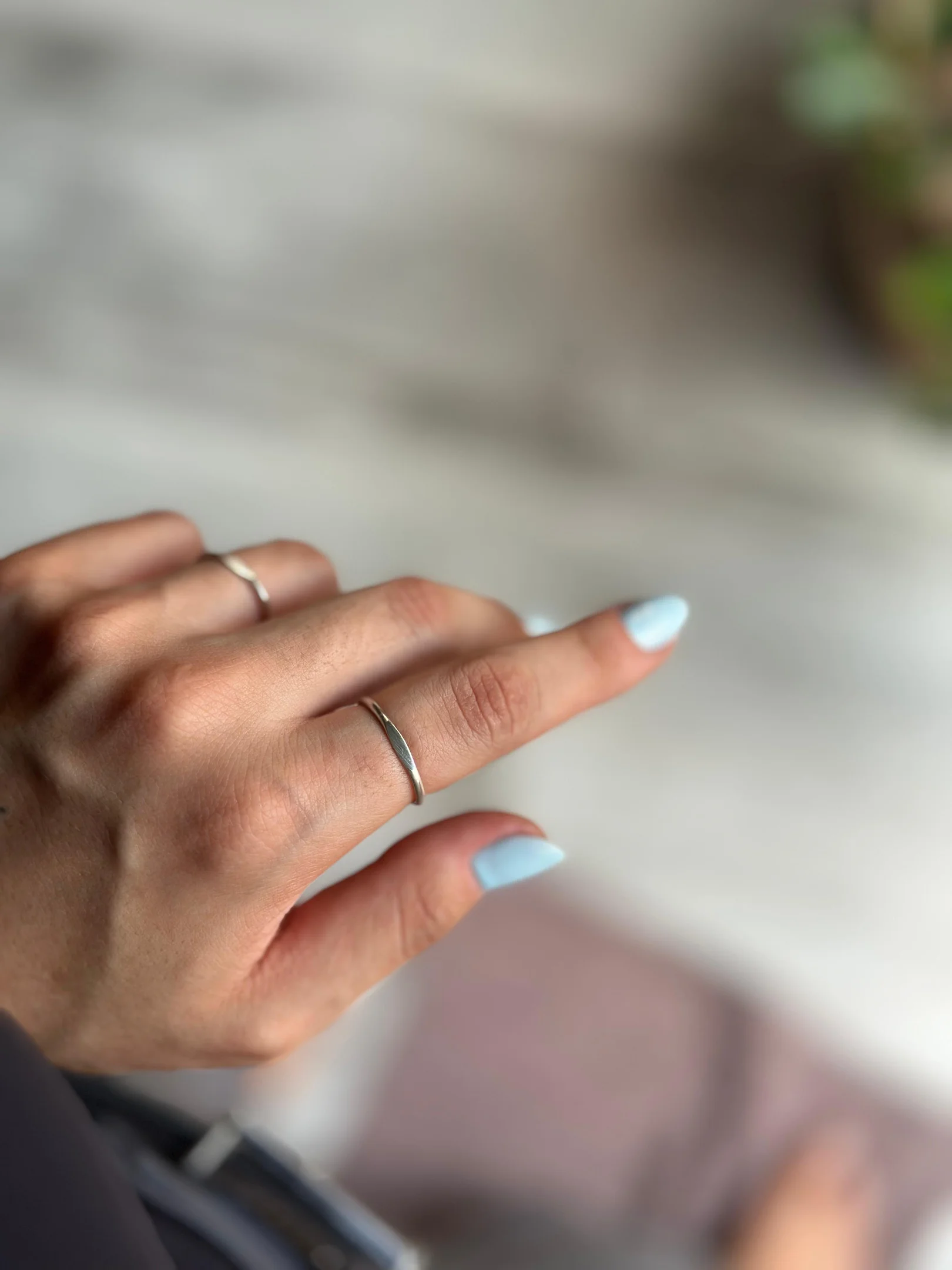 Anel de Prata Fio Achatado