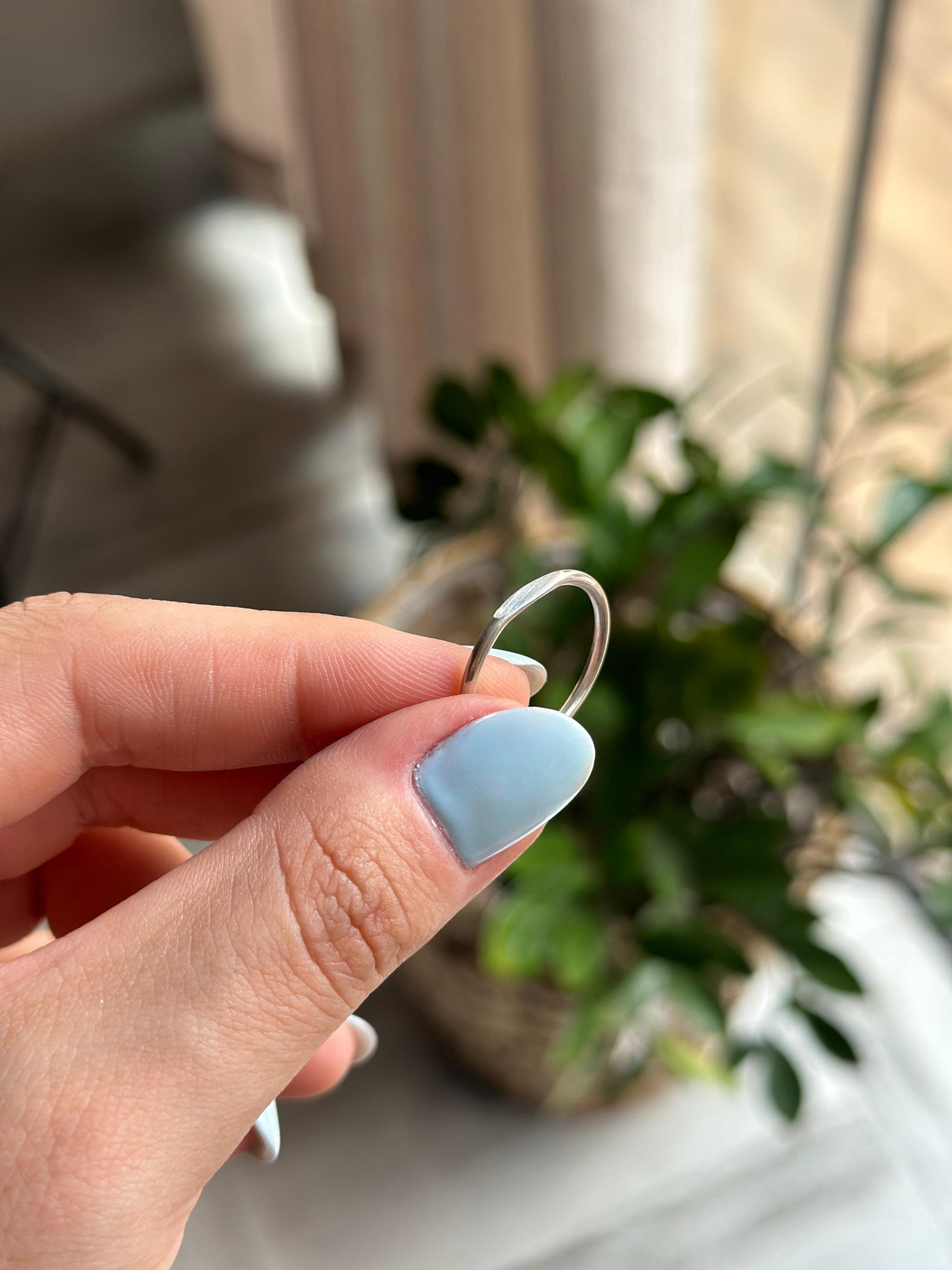 Anel de Prata Fio Achatado