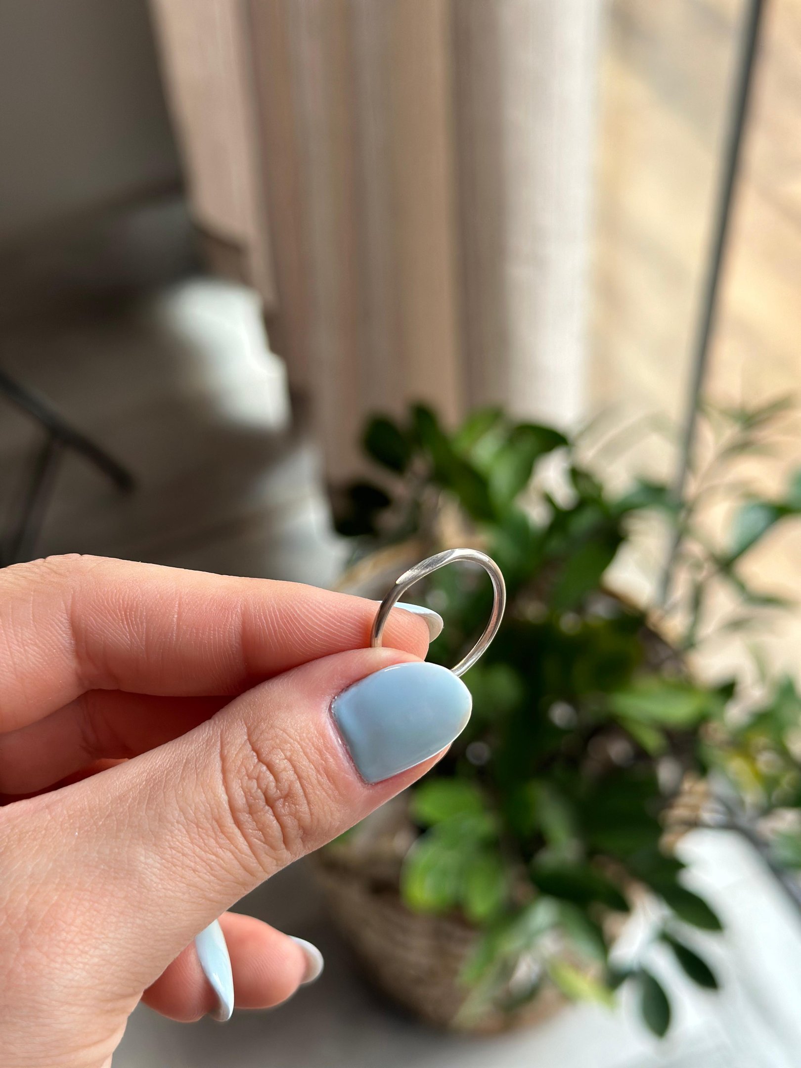 Anel de Prata Fio Achatado