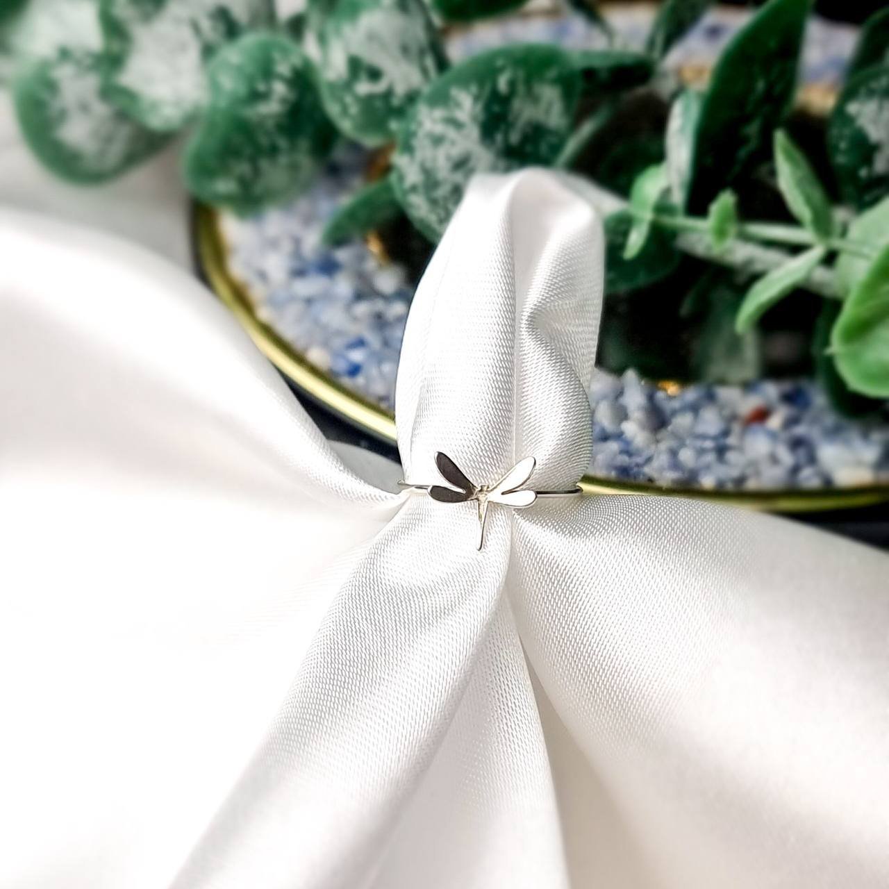 Anel de Prata Libélula Lisa G