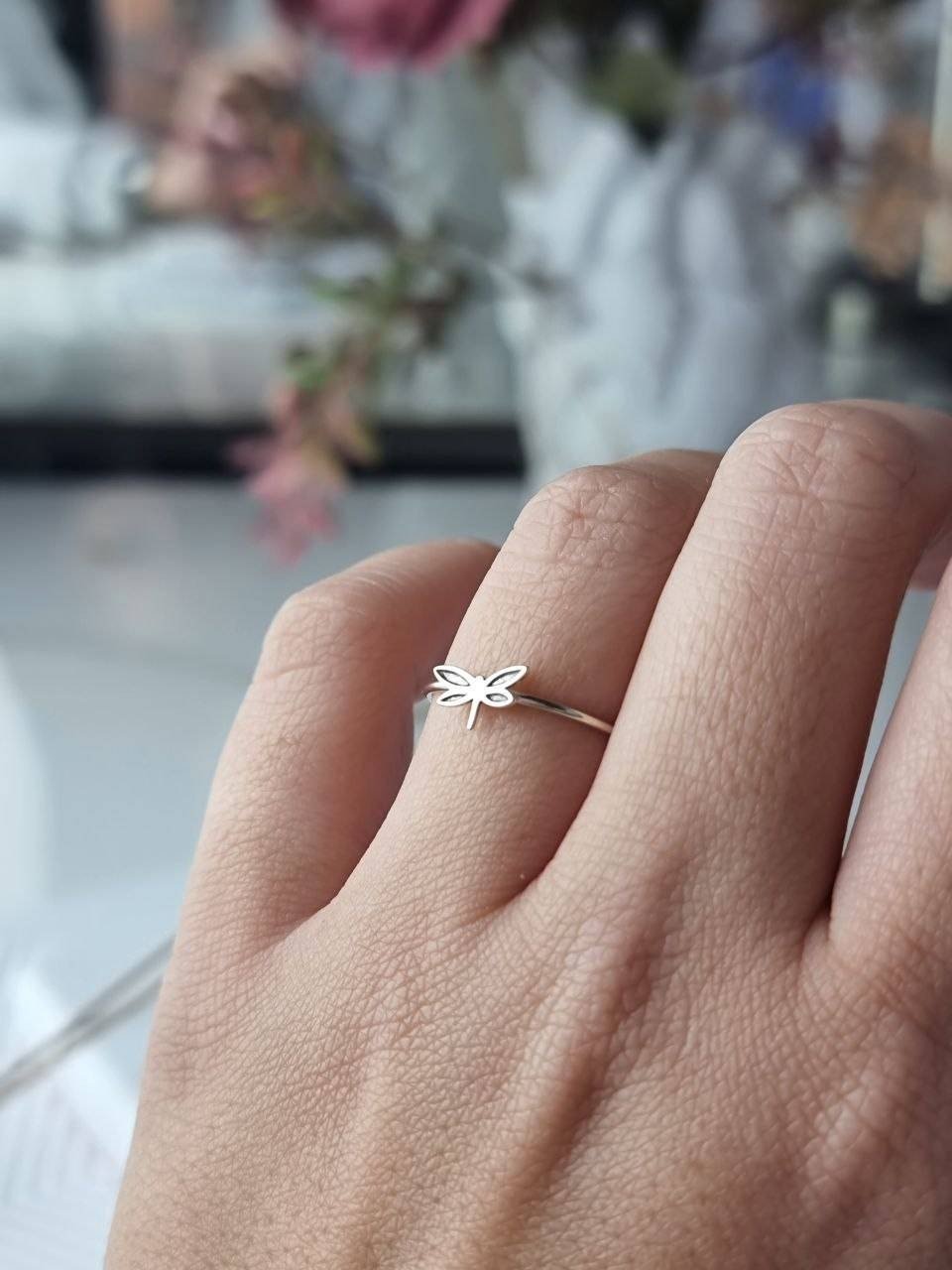 Anel de Prata Libélula P