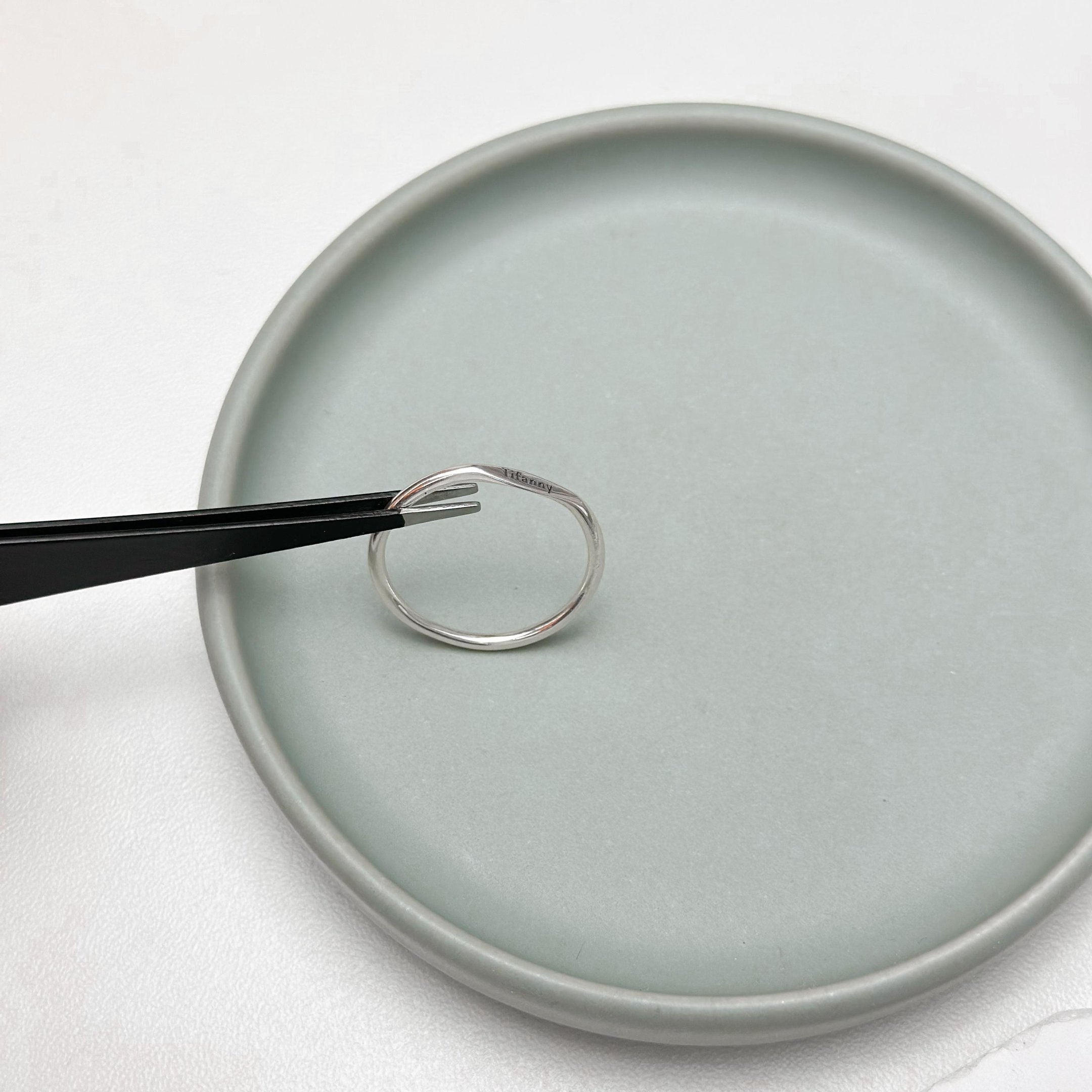 Anel de Prata Personalizável Reto Achatado