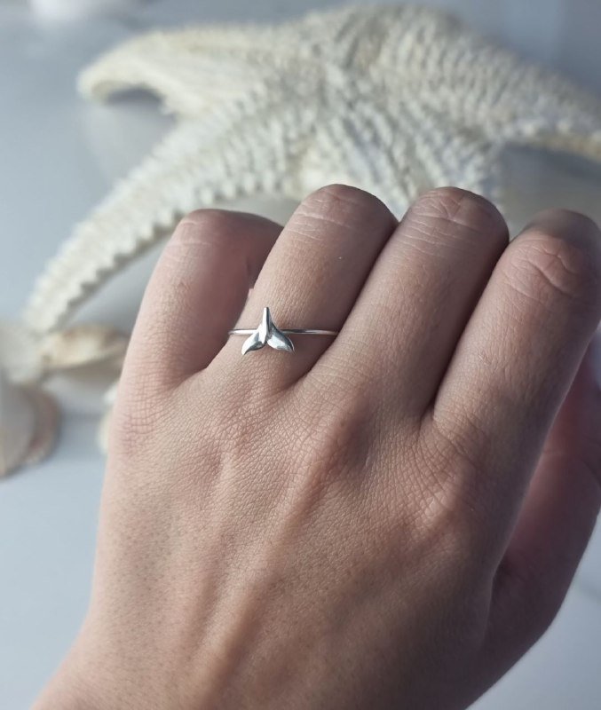 Anel de Prata Rabo de Sereia