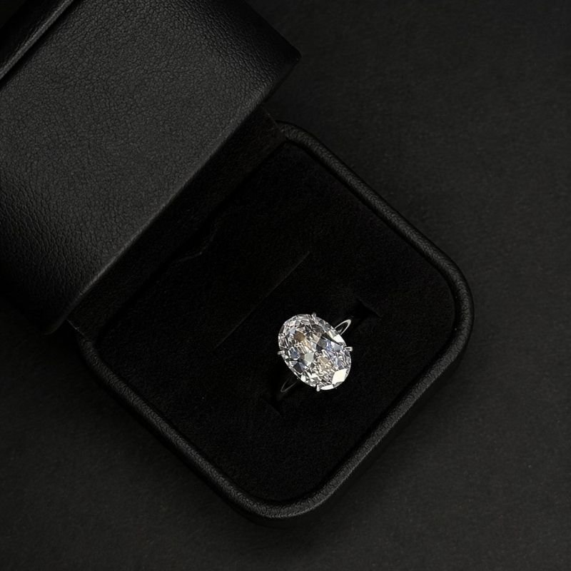 Anel Zircônia AAA Oval 14mm Hipoalergênico