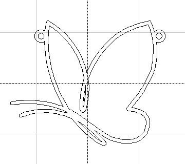 Base Colar Borboleta Vazado Minimalista ORICL100