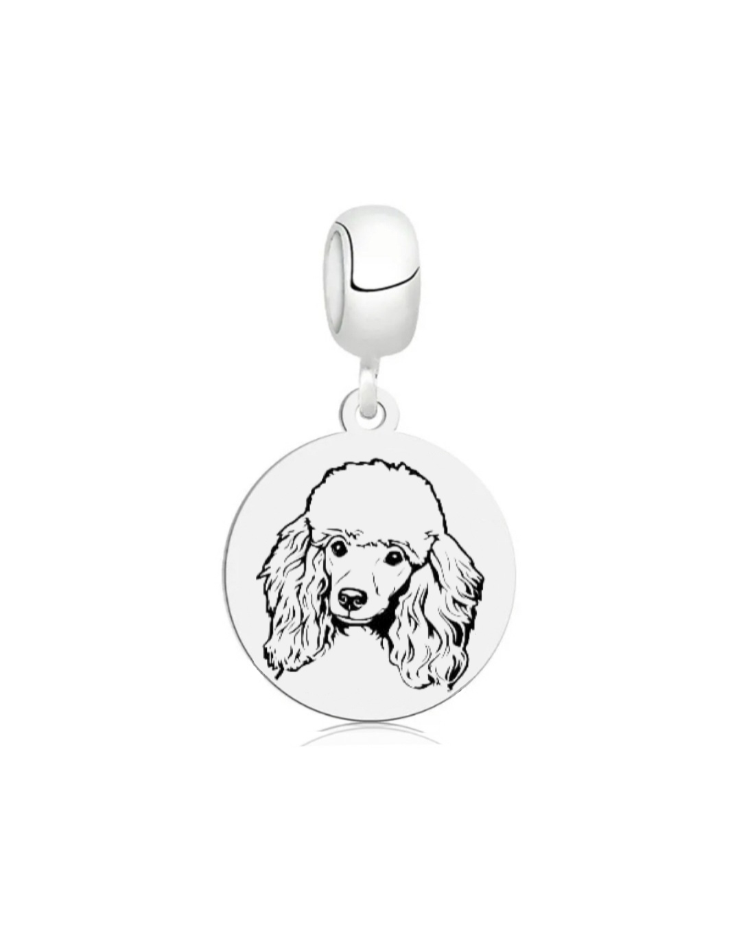 Berloque de Prata Personalizável Medalha Dog