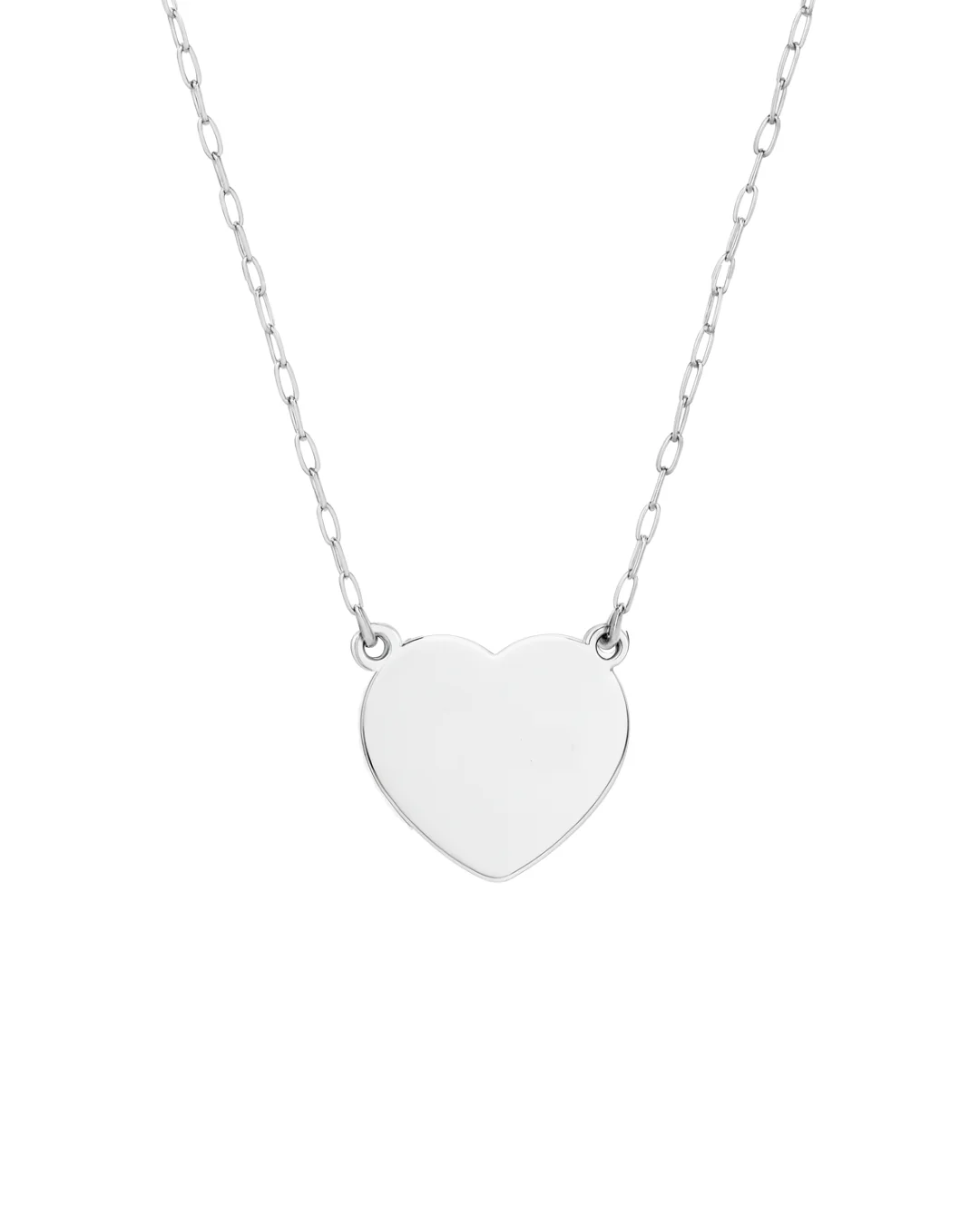 Colar de Prata Corações Sobrepostos Liso