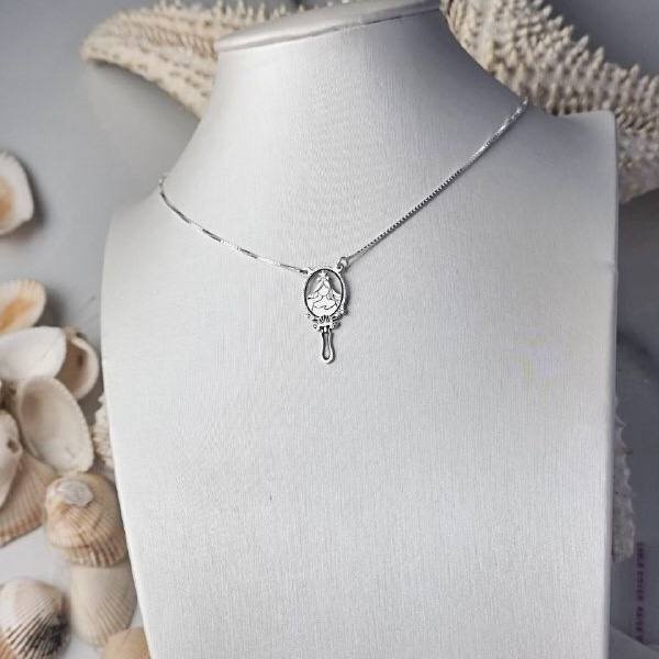 Colar de Prata Espelho Iemanjá