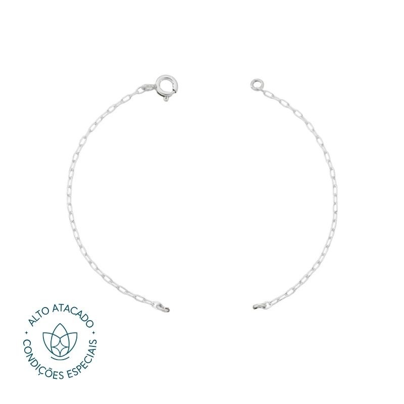 Corrente de Prata Para Montagem de Pulseira Cartier