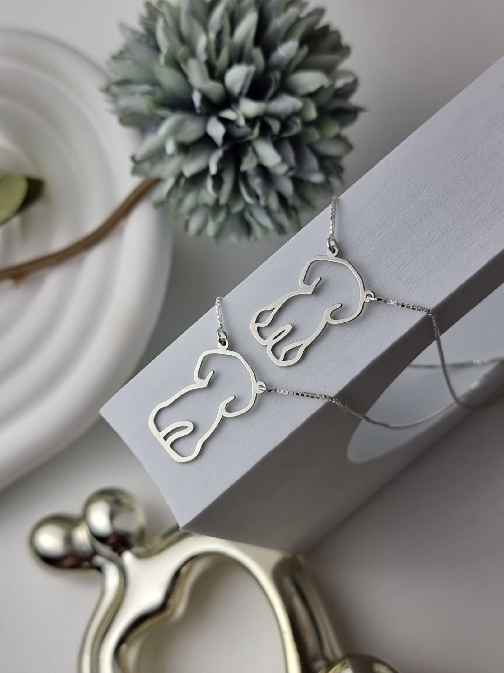 Escapulário de Prata Vazado Doguinho