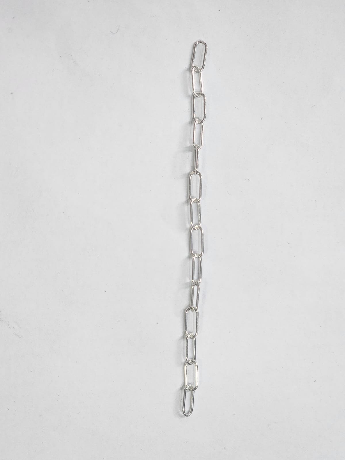 Montagem Corrente de Prata Cartie Oval 10 cm