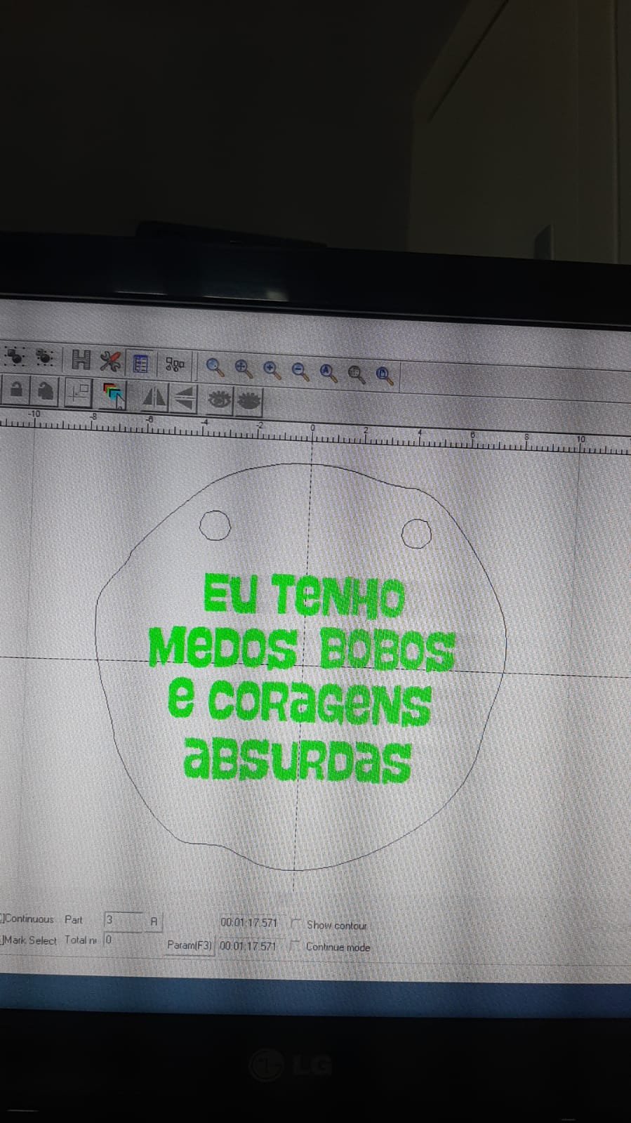 Montagem Pingente de Prata Abstrato Eu Tenho Medos Bobos e Coragens Absurdas