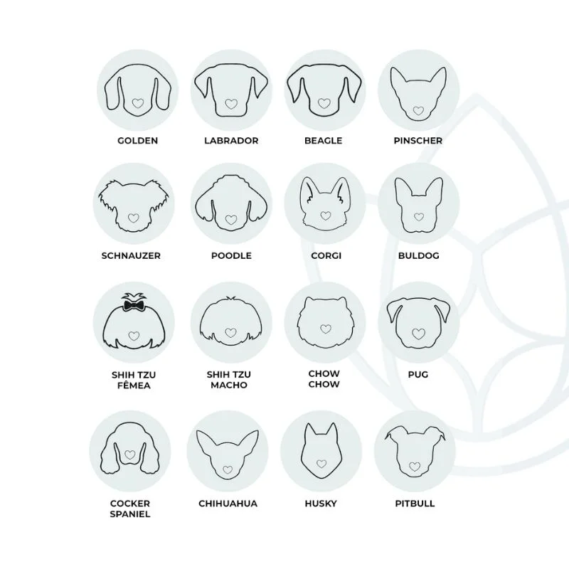 Pingente de Prata Dog Com Contra Argola