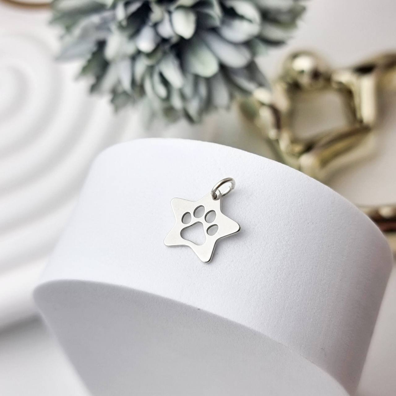 Pingente de Prata Estrela Patinha Vazado