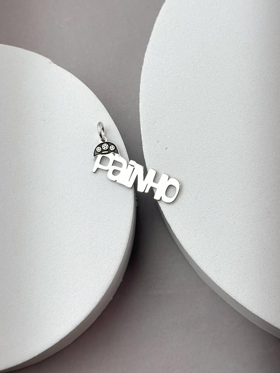 Pingente de Prata Manuscrito Painho