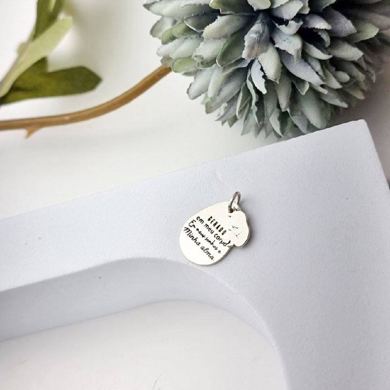 Pingente de Prata Patuá Gerado em Meu Corpo