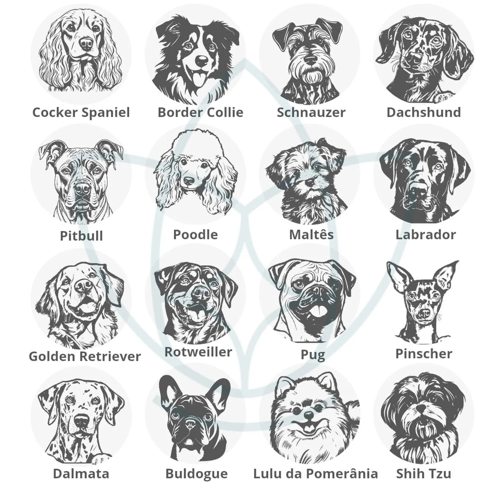 Pingente de Prata Personalizável Medalha Dog