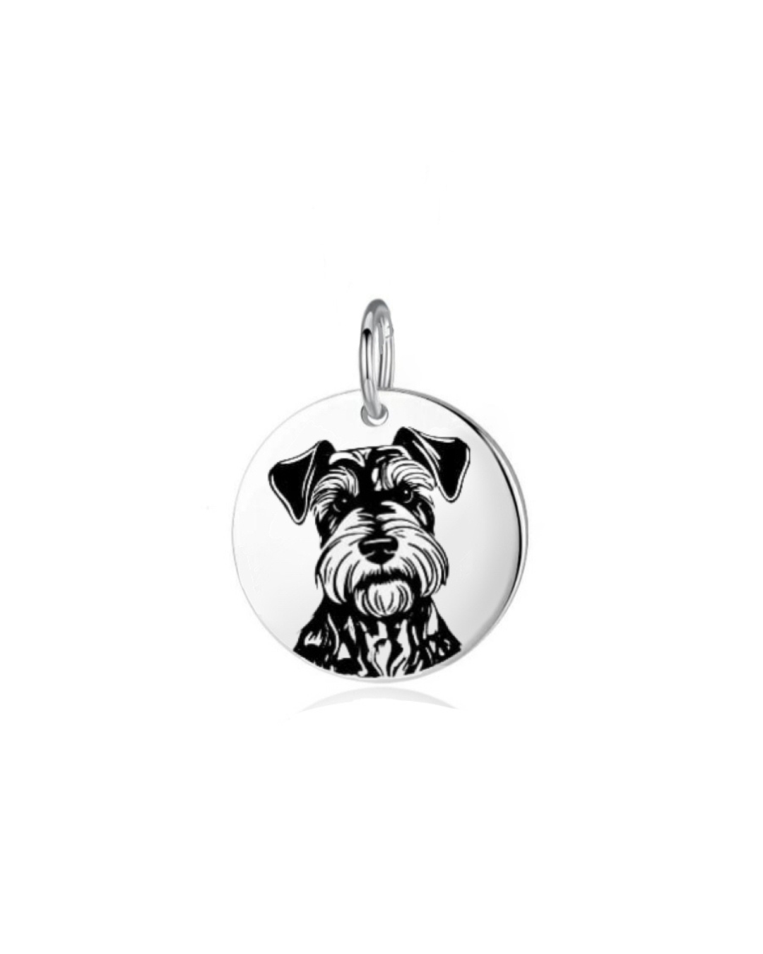 Pingente de Prata Personalizável Medalha Dog