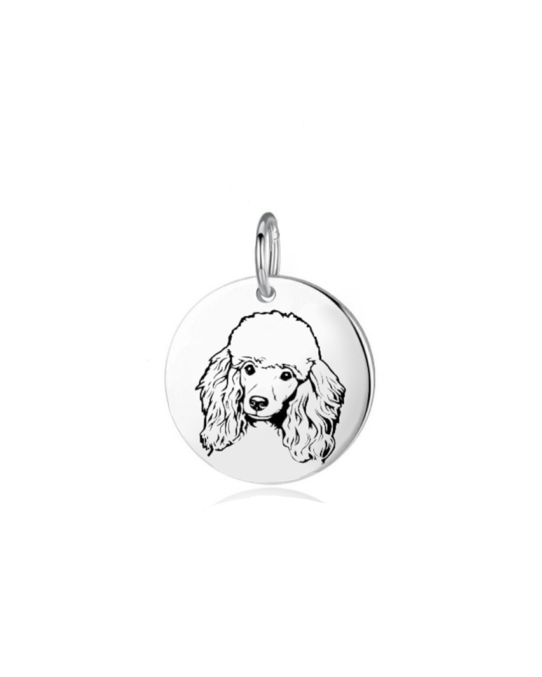 Pingente de Prata Personalizável Medalha Dog