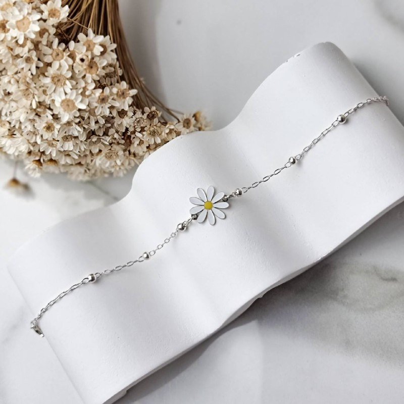 Pulseira de Prata Margarida