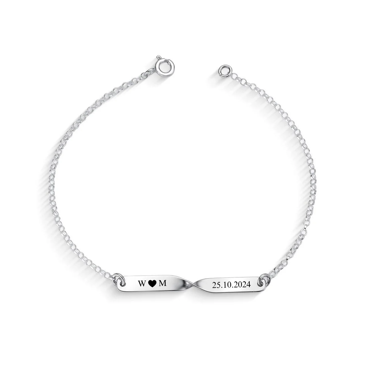 Pulseira de Prata Personalizável Torcida